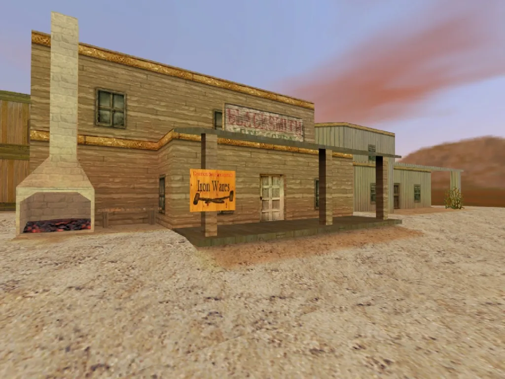 Скриншот  Карта de_wanted для CS 1.6: Тактика и особенности