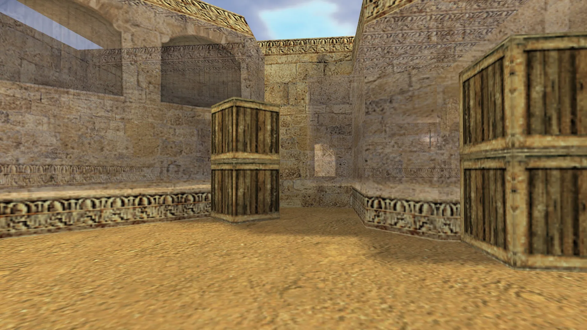 Скриншот  Карта de_dust2_wh для CS 1.6: баланс сторон, точки под контртерр и тактика для T, .nav и оптимизация