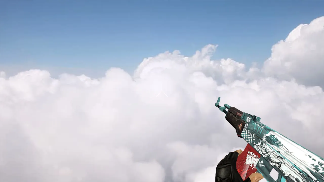 Скриншот Default AK-47 Rise v_ model p_ model w_ — звук, анимация осмотра и текстуры для CS 1.6