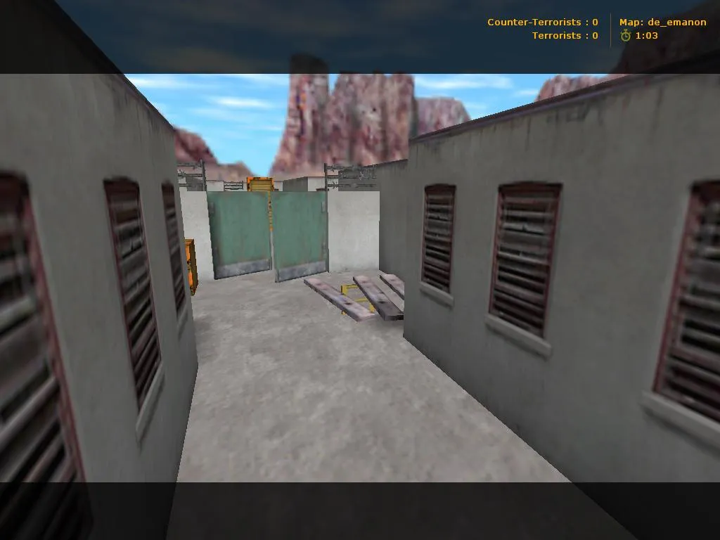 Скриншот  Карта de_emanon для CS 1.6: точки, баланс сторон, навигация .nav, оптимизация wpoly/epoly