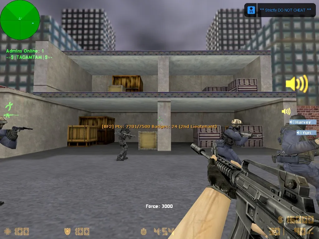 Скриншот Карта de_construct_station для CS 1.6: баланс сторон, точки, .nav для ботов и оптимизация wpoly/epoly