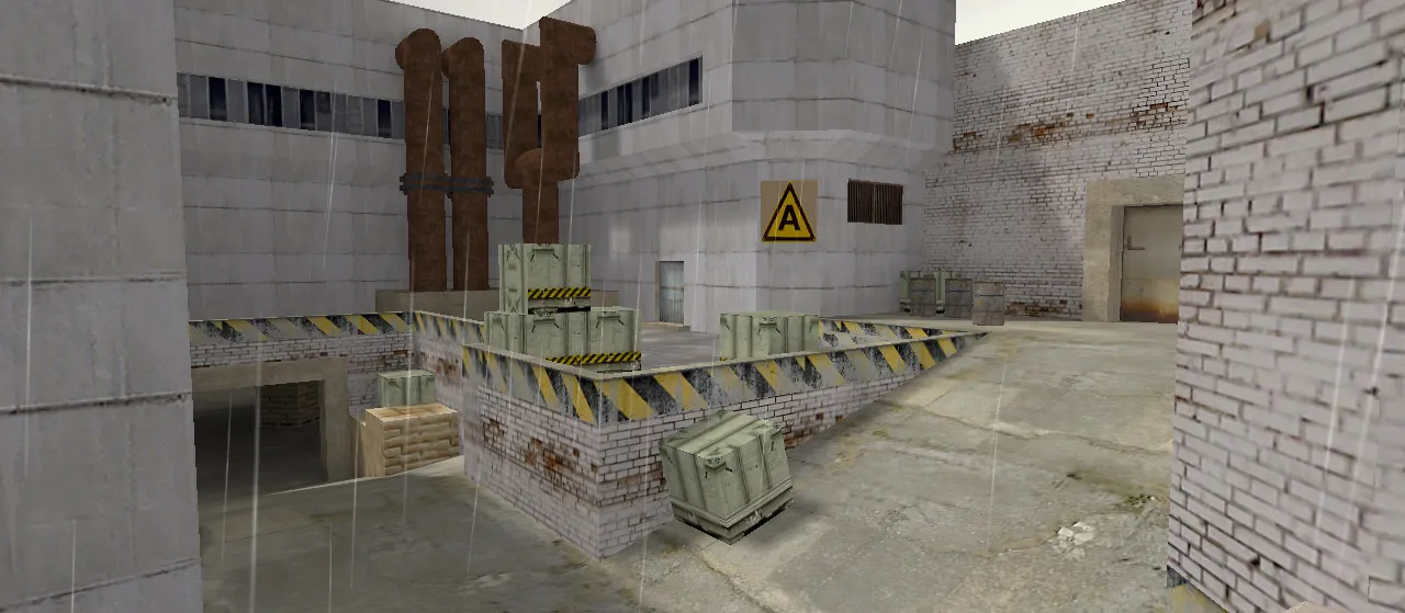 Скриншот  Карта de_indust2 для CS 1.6 – тактические преимущества и особенности