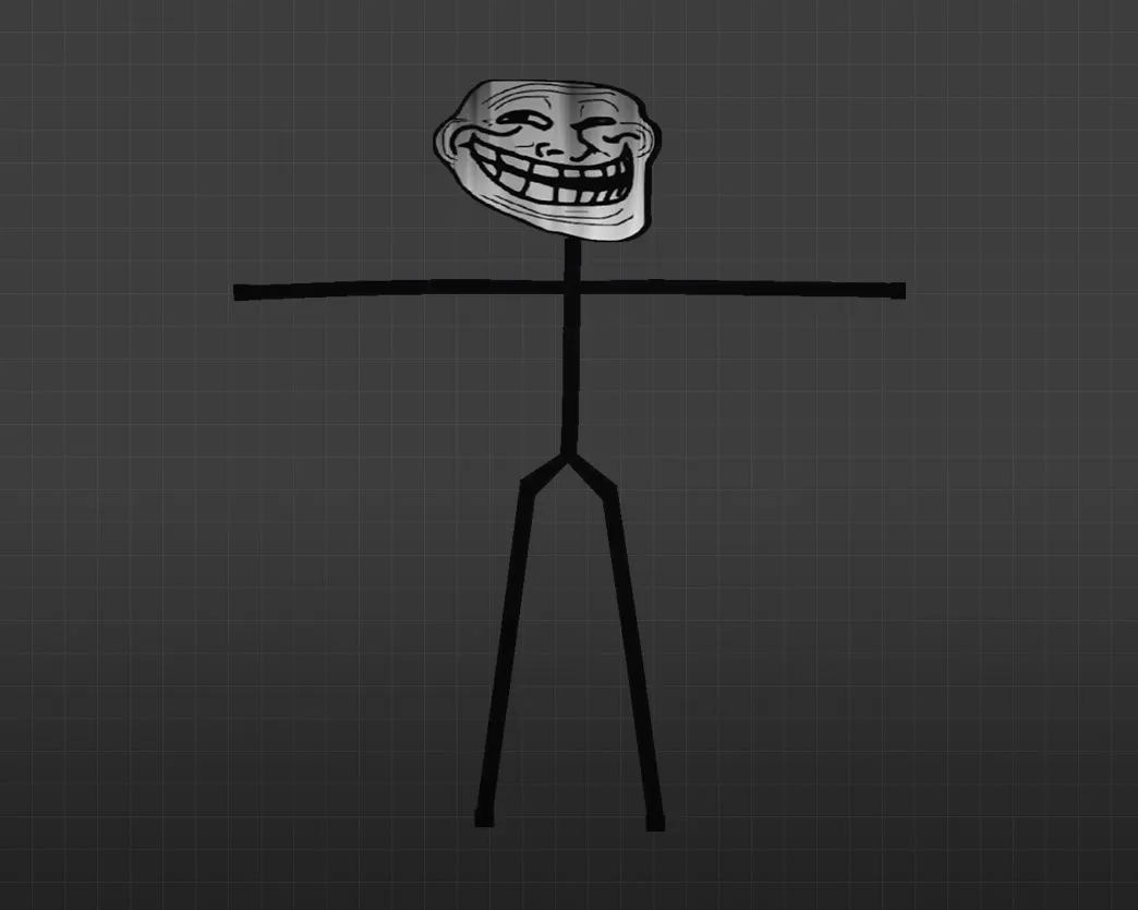 Скриншот Модель «Trollface» для CS 1.6 - уникальный скин для террористов