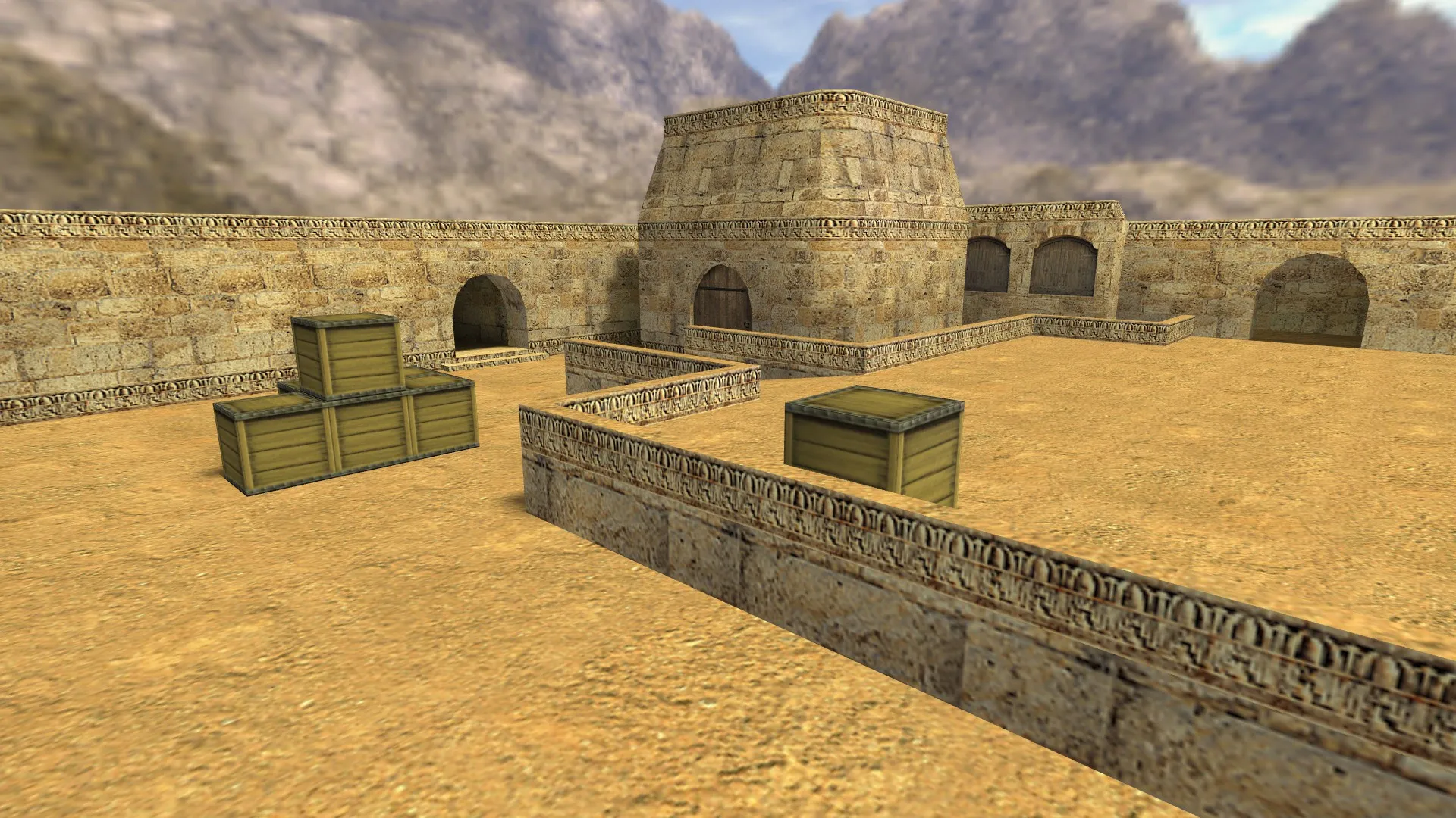 Скриншот de_2storydust для CS 1.6: обзор карты, тактика сторон, оптимизация и .nav для ботов