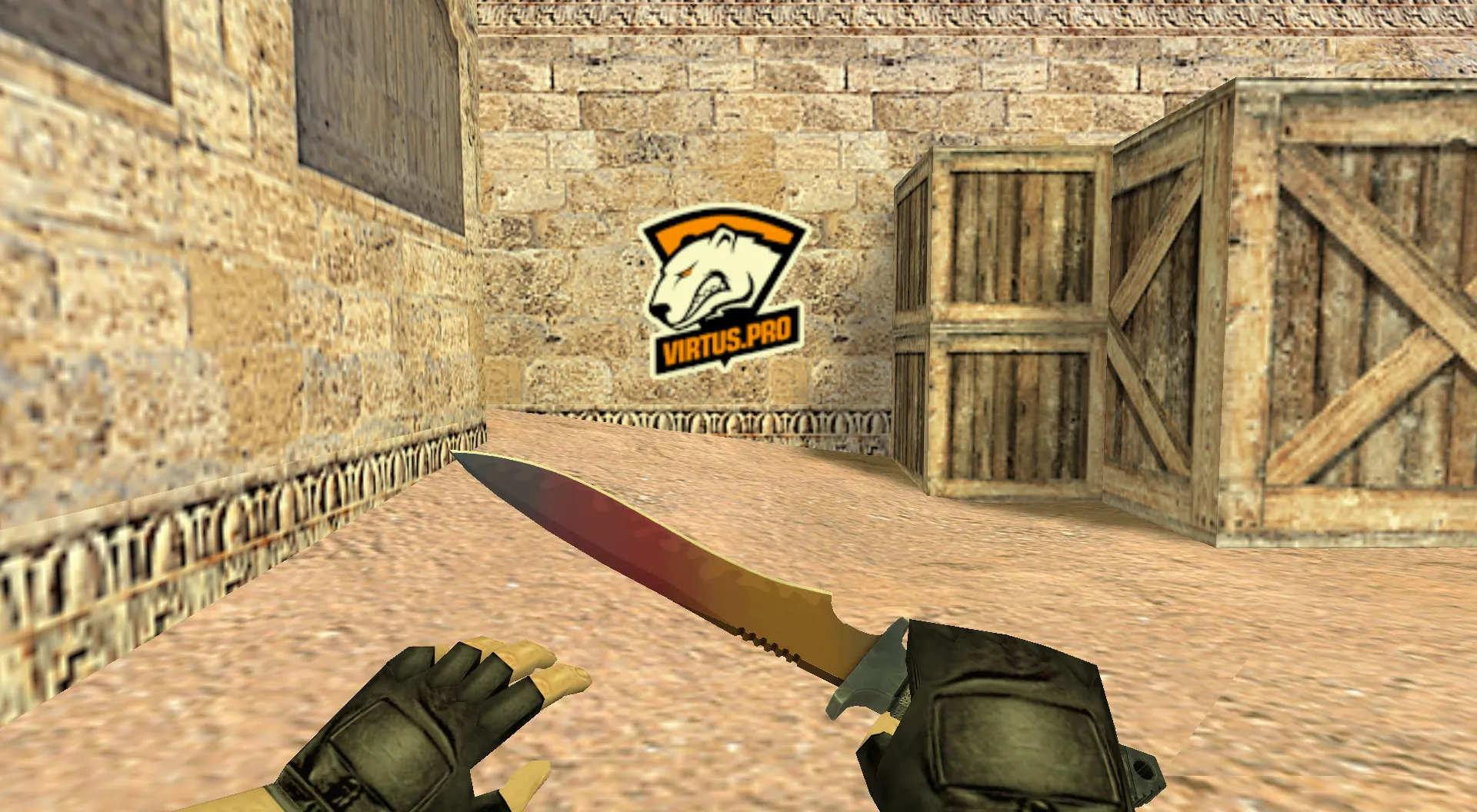 Скриншот Граффити «Virtus.pro Old Logo» для CS 1.6: Идеальный выбор для киберспортсменов