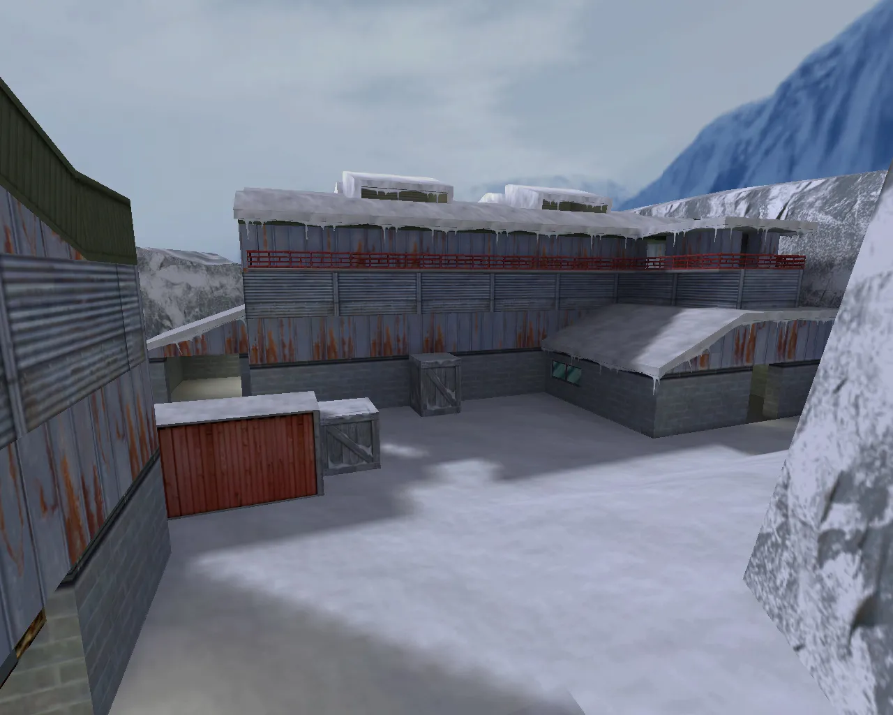 Скриншот Карта «de_nuke_snow» для CS 1.6