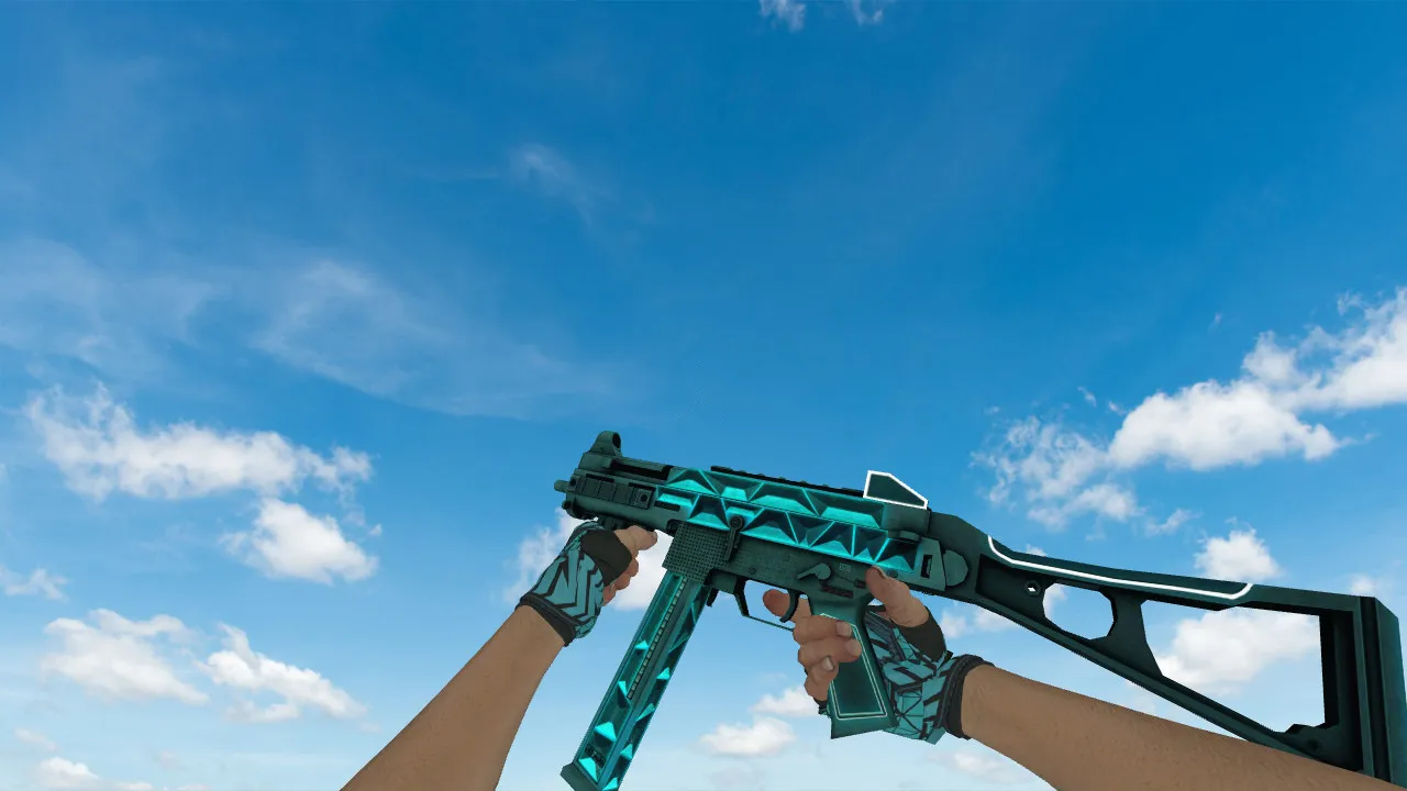 Скриншот Модель «UMP «Каркас»» для CS 1.6 — Качественные текстуры и анимации