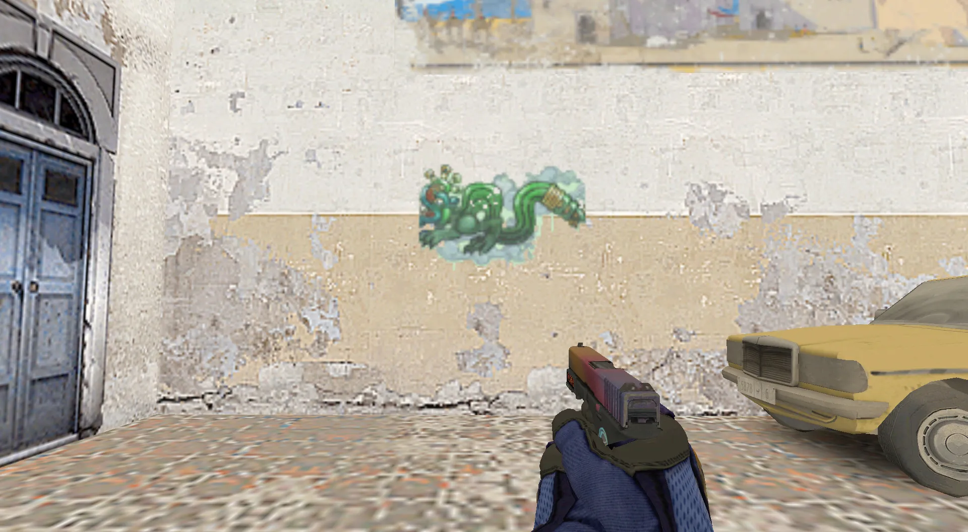 Скриншот Граффити «Огненный змей» для CS 1.6 - Уникальный стиль для вашей игры