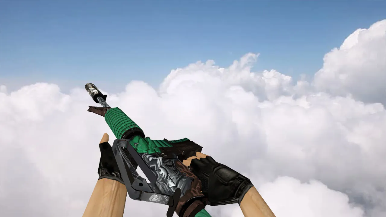 Скриншот Модель M4A1 Kamaitachi v_ для CS 1.6: p_ и w_ модели, звуки, анимация осмотра, качество текстур