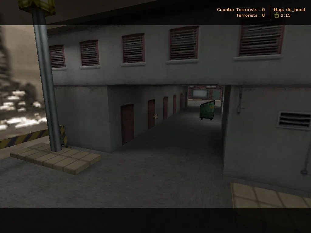 Скриншот  Карта de_hood для CS 1.6 - Тактический обзор и особенности