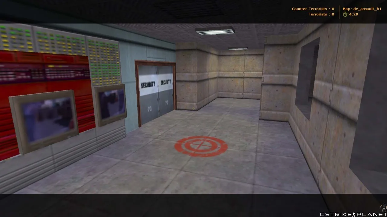 Скриншот Карта de_assault_b1 для CS 1.6: точки, стороны, .nav для ботов, оптимизация wpoly/epoly и советы по установке