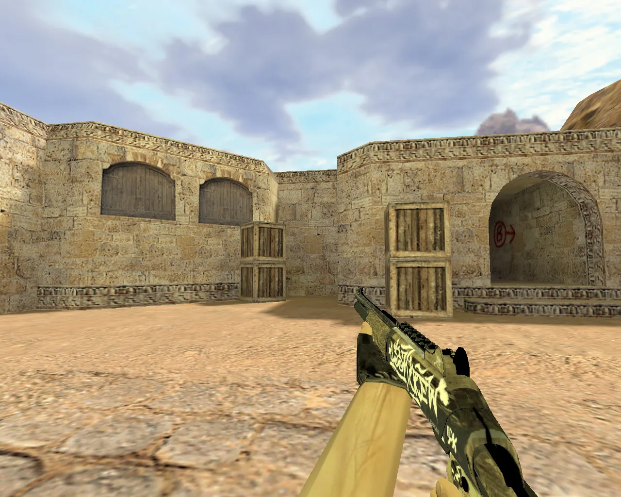 Скриншот Модель XM1014 Пустынный повстанец для CS 1.6 – Уникальный стиль и качественная текстура