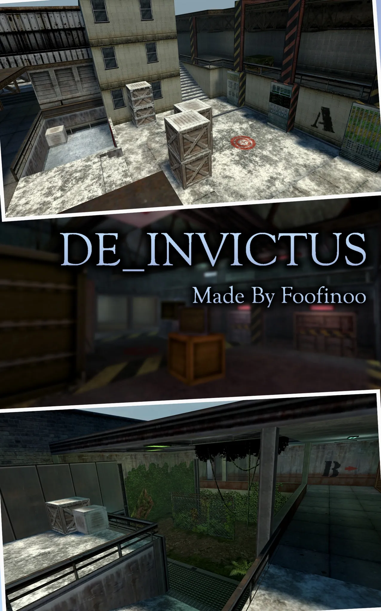Скриншот  Карта «de_invictus_v12» для CS 1.6: Тактический анализ и детали