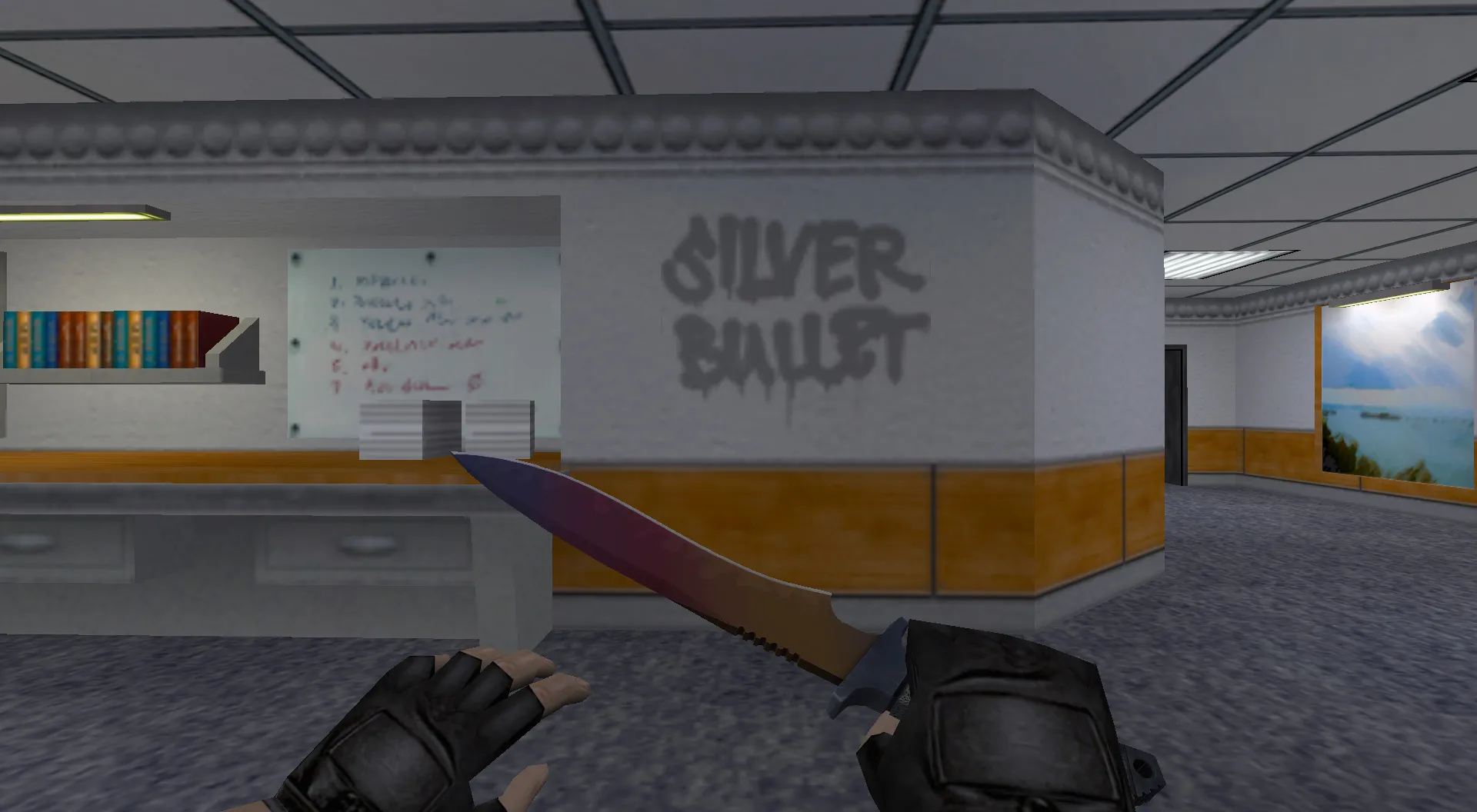 Скриншот Граффити «Серебряная пуля» для CS 1.6 - Уникальный стиль игры