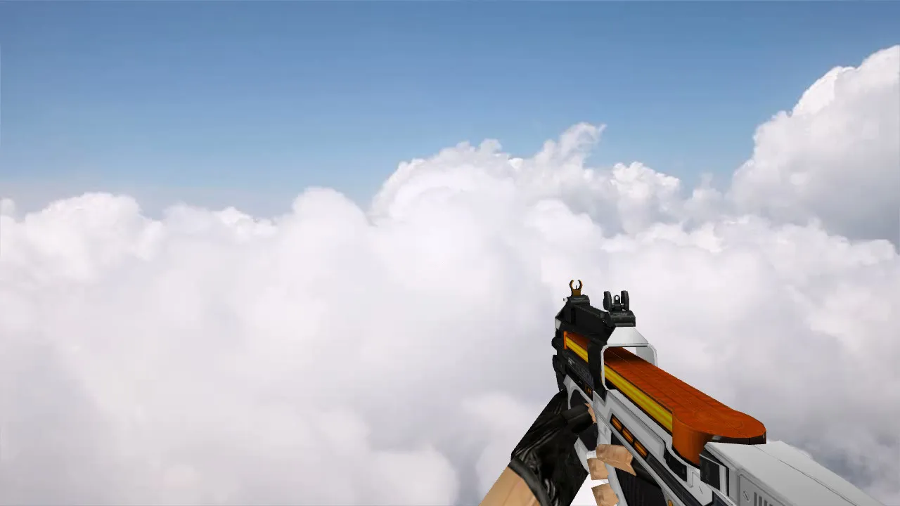 Скриншот Модель «P90 Fusion» для CS 1.6: уникальный визуальный стиль