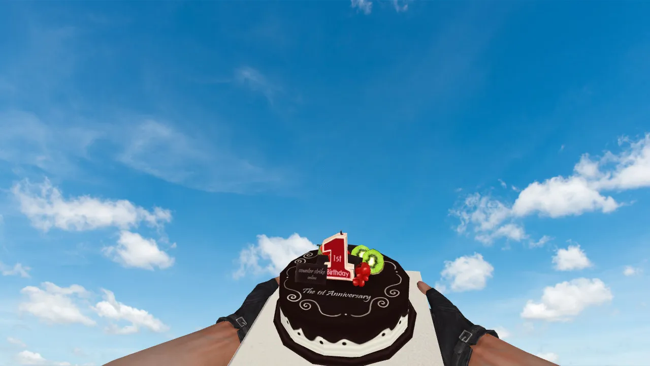 Скриншот Модель «Cake Grenade» для CS 1.6: v_ и p_ модели, звуки, анимация осмотра и текстуры гранаты