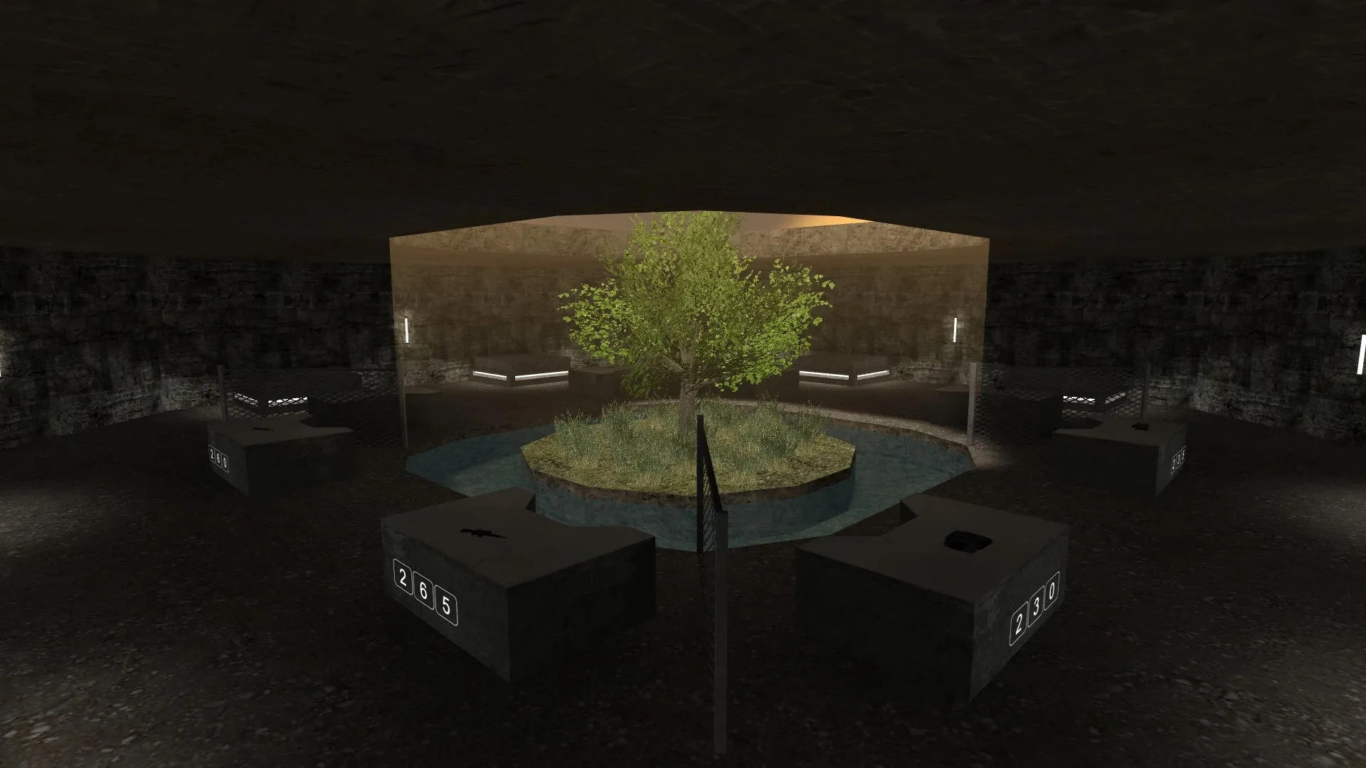 Скриншот  deathrun_clr_abandoned для CS 1.6: карта Deathrun, точки, маршруты, .nav для ботов и оптимизация