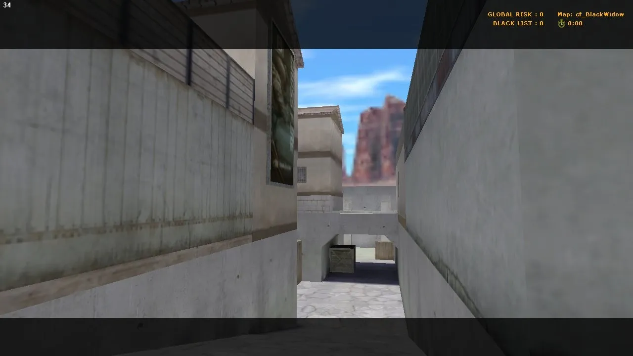 Скриншот  Карта cf_blackwidow для CS 1.6: обзор, тактика за CT/T, баланс сторон, .nav и оптимизация