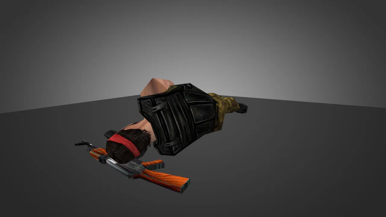 Скриншот Модель «Sleeping Terrorist» для CS 1.6 - Креативный скин для вашего персонажа