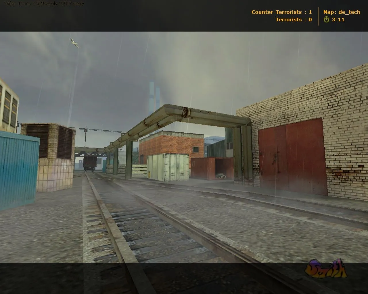 Скриншот  Карта de_tech для CS 1.6 - Тактические возможности и баланс