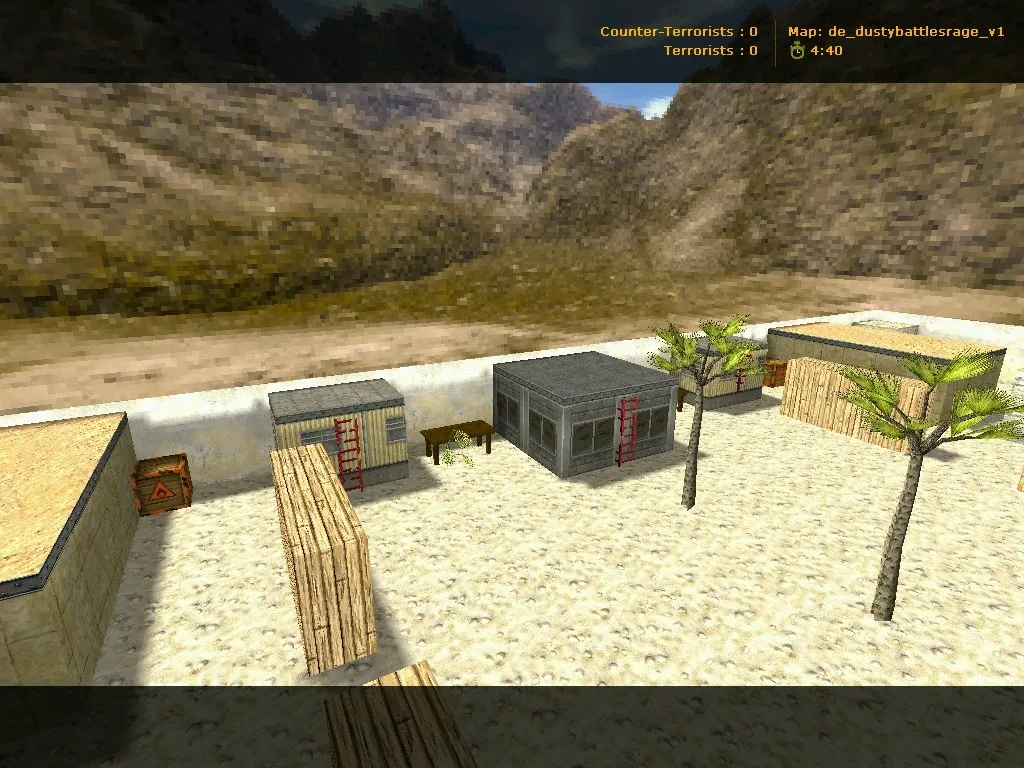 Скриншот Карта de_dustybattlesrage_v1 для CS 1.6: точки, заходы, .nav для ботов и оптимизация wpoly/epoly