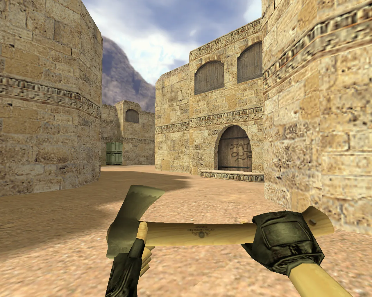 Скриншот Модель ножа «Топор» для CS 1.6: v_ p_ w_ файлы, звуки, анимация осмотра, текстуры и настройка