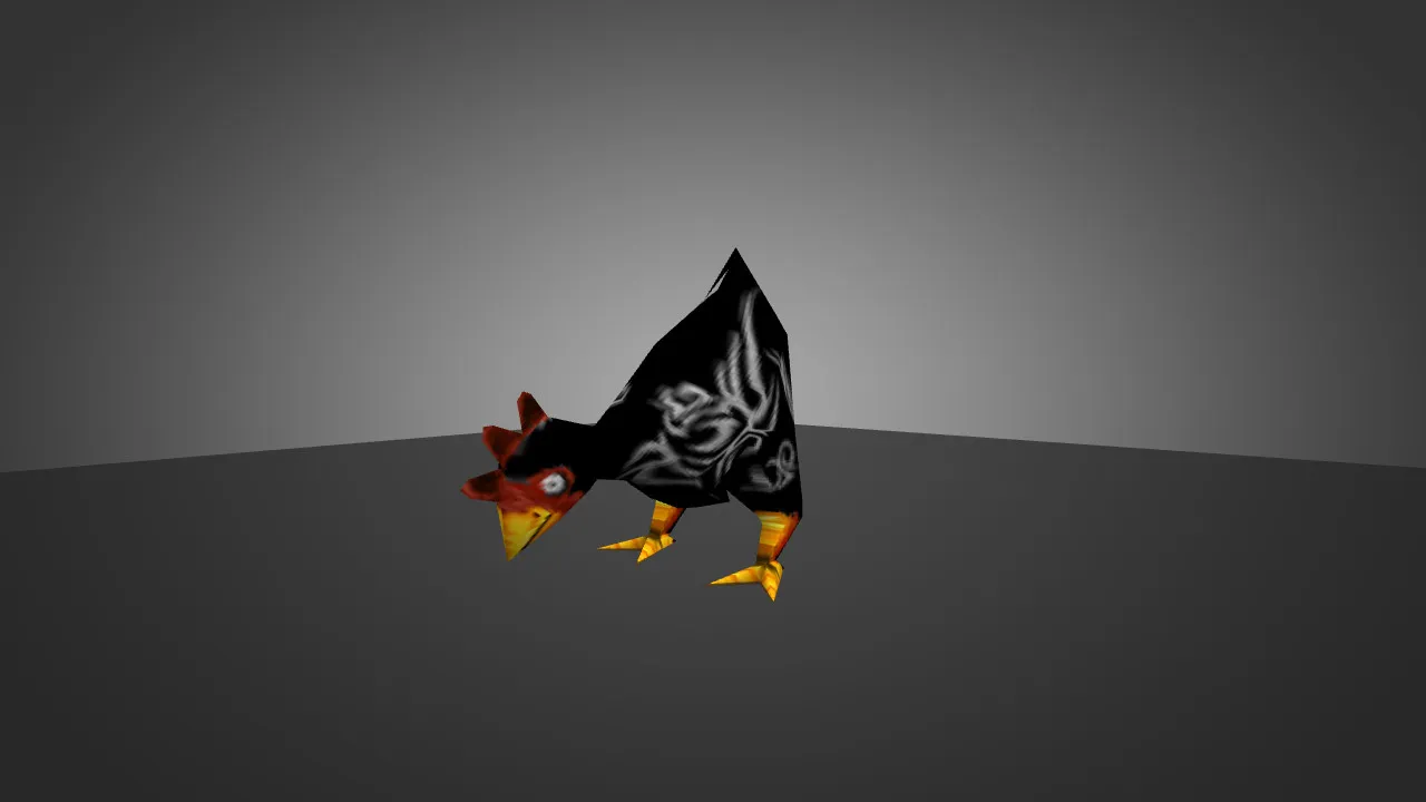 Скриншот Модель «Chicken Black with Tattoo» для CS 1.6 - Уникальный скин