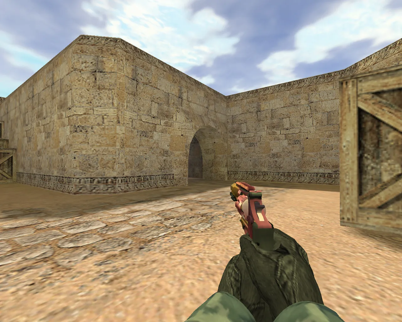 Скриншот Модель Револьвер R8 Градиент для CS 1.6 — качественная замена Deagle