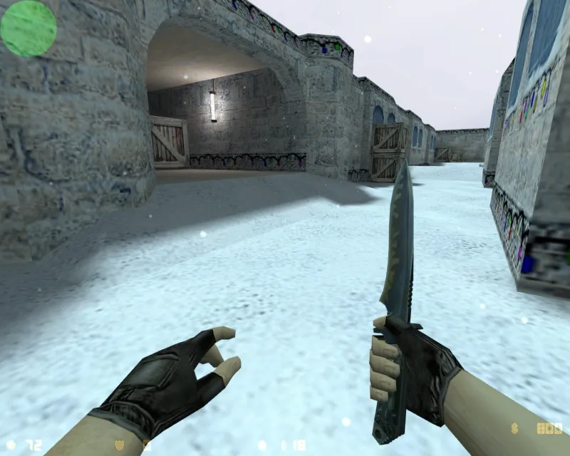Скриншот  Карта de_xmas_dust для CS 1.6 - Сражения на зимних просторах