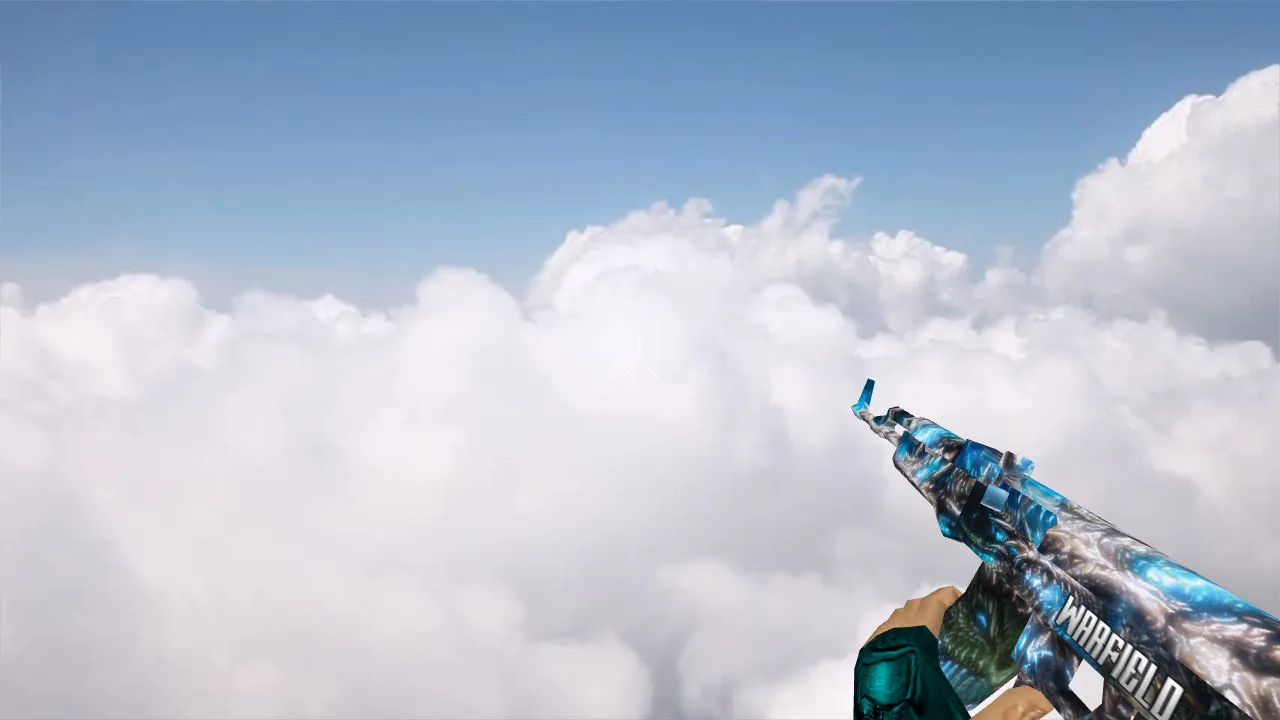 Скриншот Модель «AK47 Blue Bones» v_ для CS 1.6: p_ и w_ файлы, звуки, анимация осмотра и нормальные текстуры