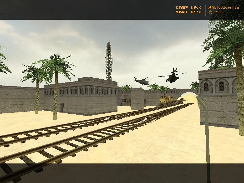 Скриншот  Карта losttownnew для Counter-Strike 1.6: тактика и особенности