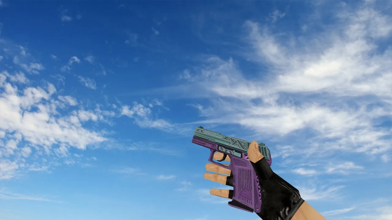 Скриншот  Модель P2000 Tread Purple для CS 1.6