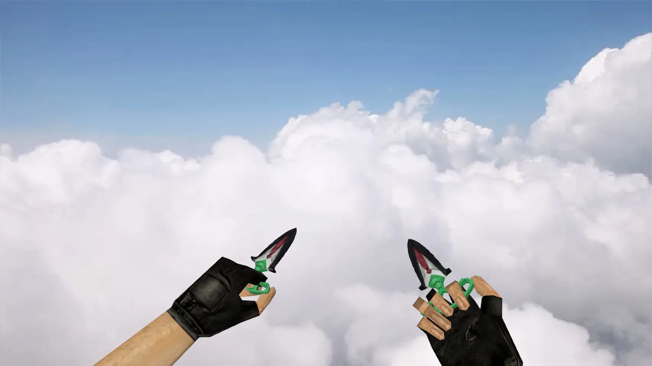 Скриншот Shadow Daggers Alien Costume v_knife — ножи для CS 1.6: звуки, анимация осмотра, текстуры и четкая модель