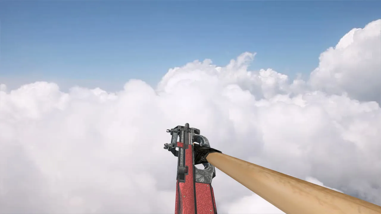 Скриншот Модель P90 Bark Beetle Red для CS 1.6 - Оружие с уникальным стилем