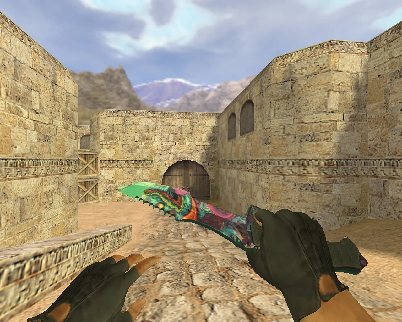 Скриншот Модель «Охотничий нож Скоростной зверь» v_ для CS 1.6: p_ и w_ модели, звук, анимация осмотра, текстуры