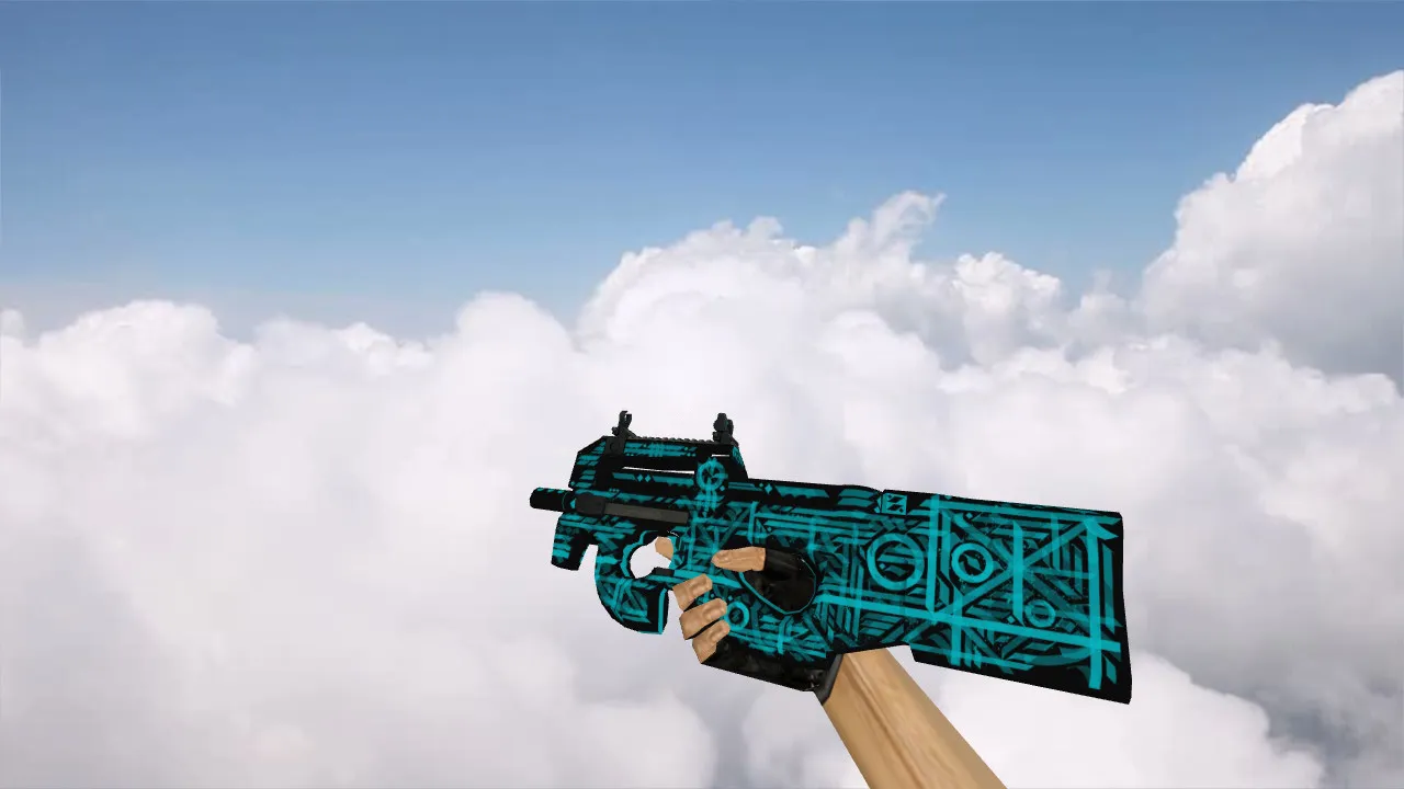 Скриншот Модель P90 Handwritten для CS 1.6 - Качественные текстуры и анимация