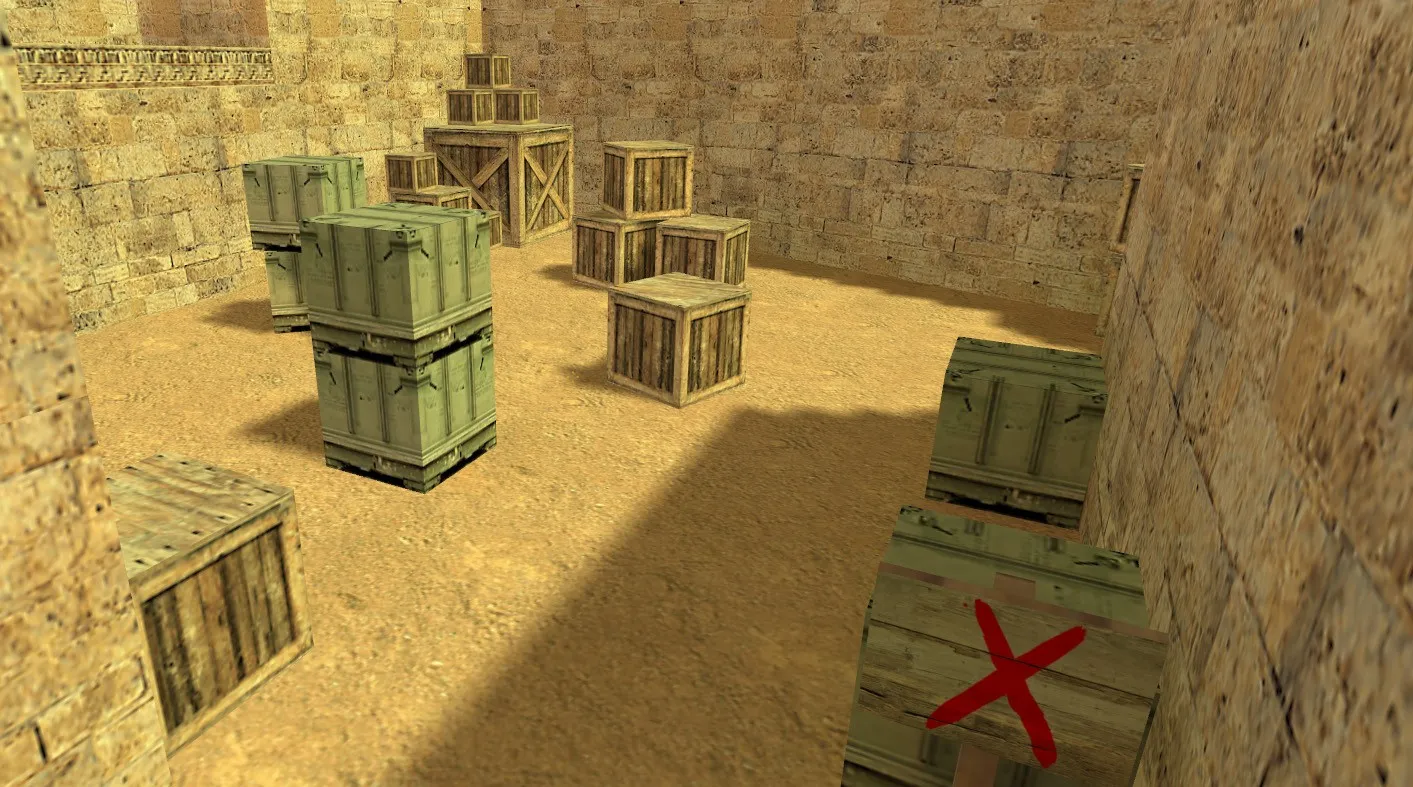 Скриншот  de_dusky карта для CS 1.6: тактика за CT и T, точки контроля, .nav и оптимизация