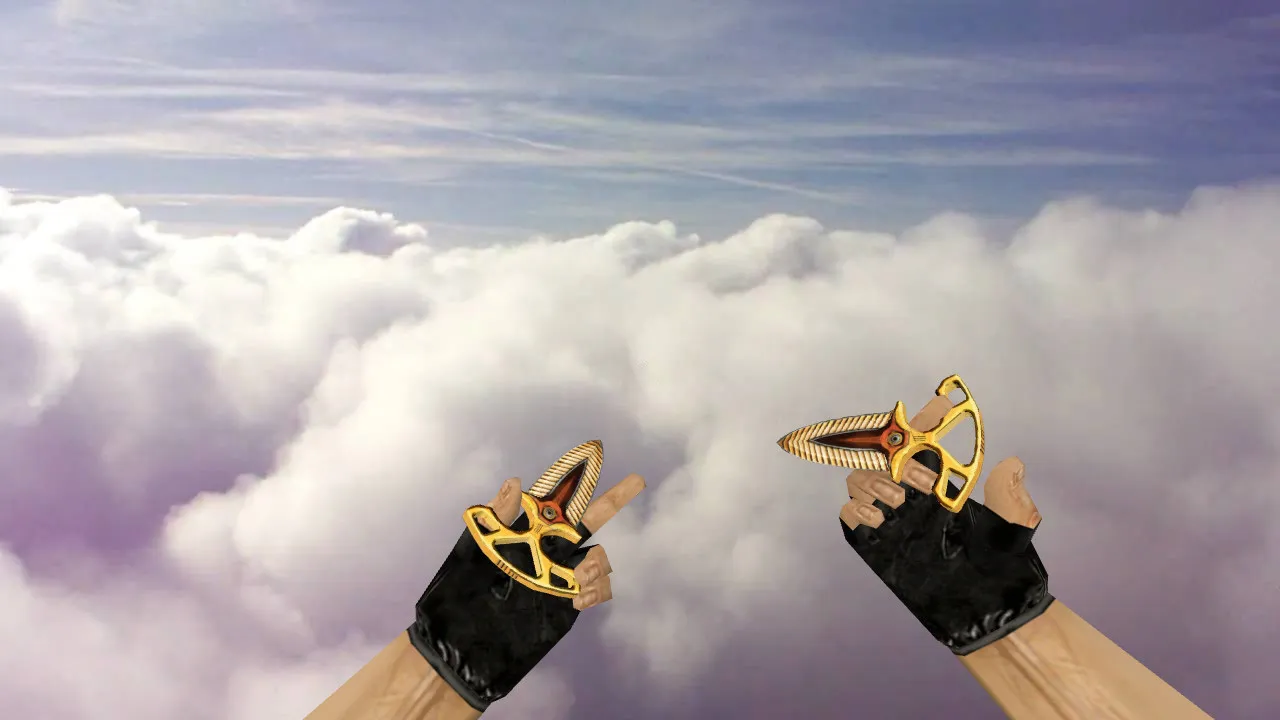 Скриншот Модель Shadow Daggers Warmech для CS 1.6: v_, p_, w_ ножи, звук, осмотр и текстуры