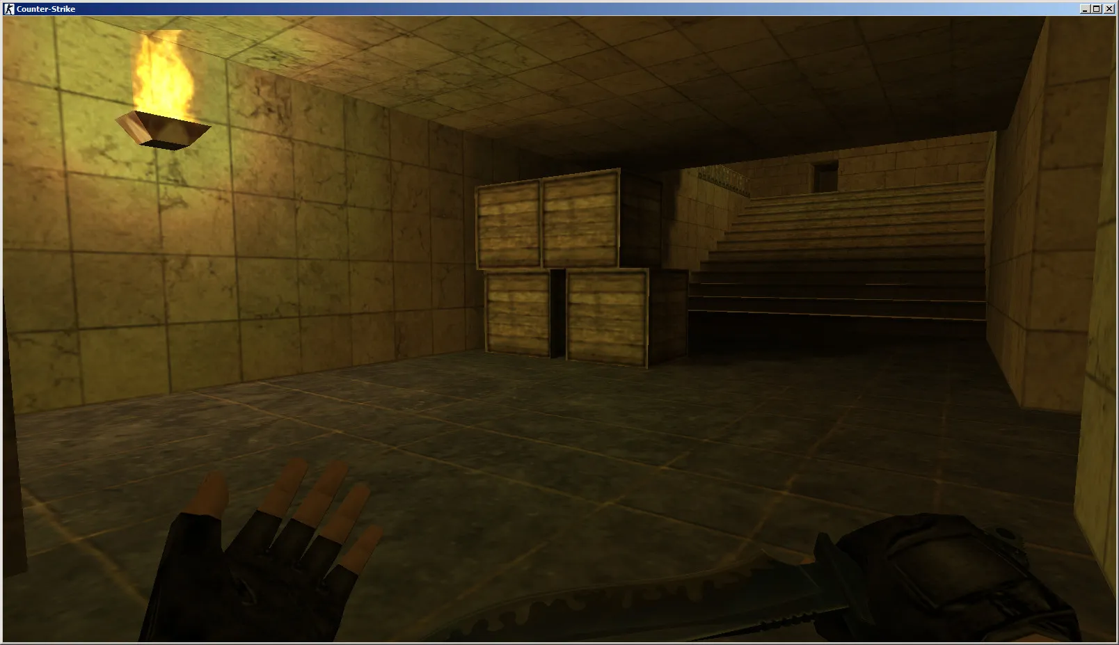 Скриншот  Карта de_amun_beta для CS 1.6: точки, ротации, .nav для ботов и настройка под стабильный FPS