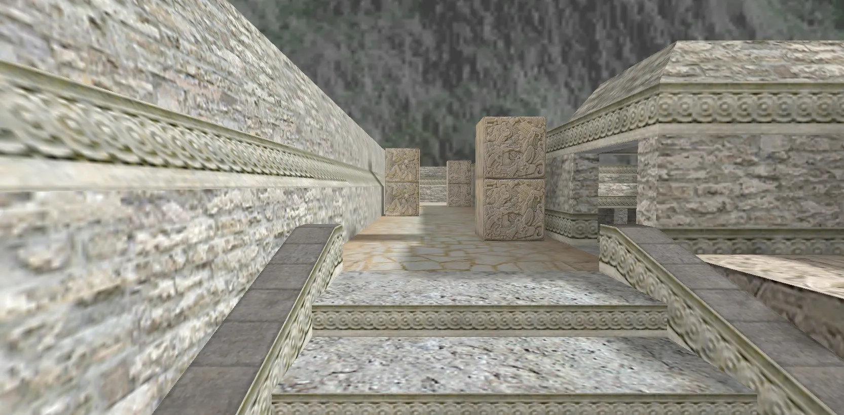 Скриншот  de_aztecclone — DE карта для CS 1.6: точки, ротации, боты и оптимизация для стабильной игры