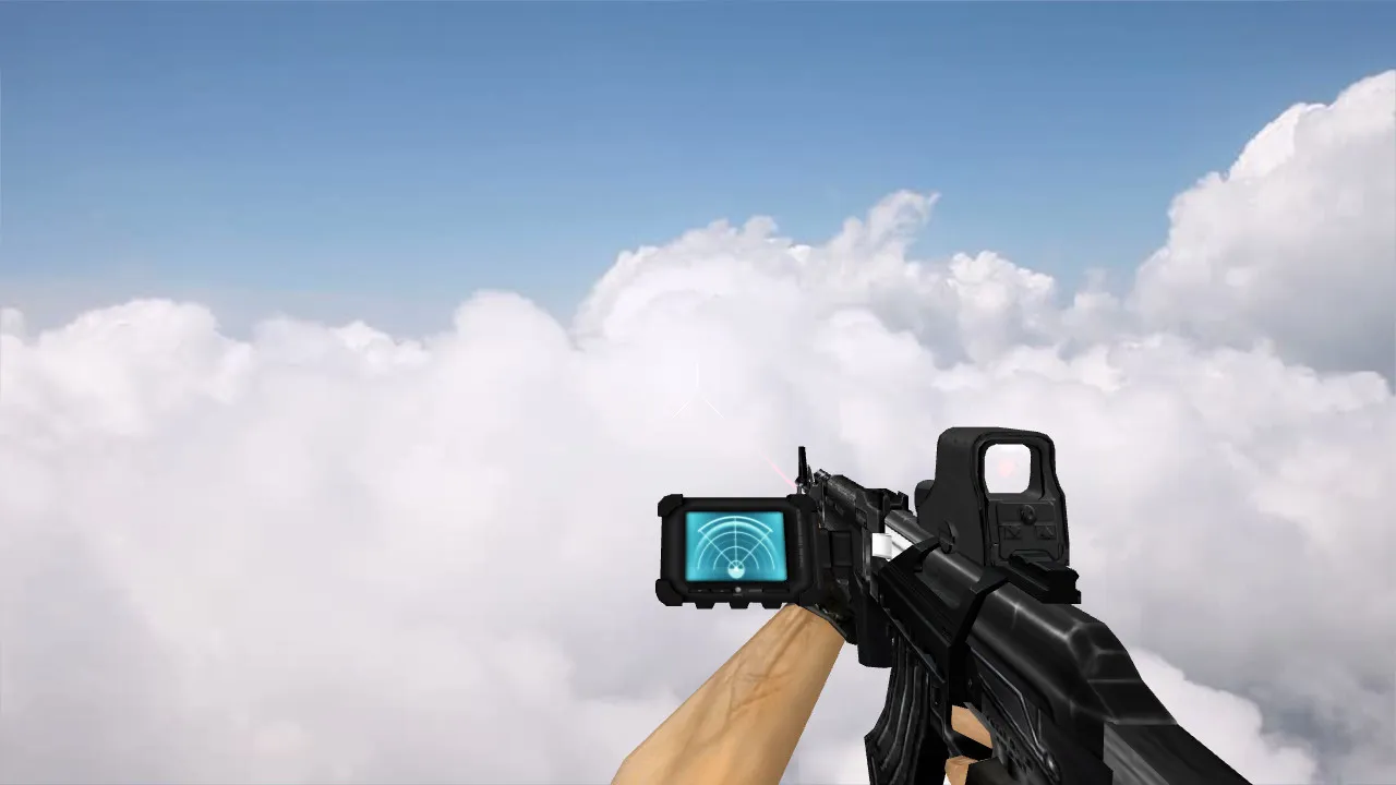 Скриншот Модель AK-47 Modern Soldier для CS 1.6 - Оптимизированные детали