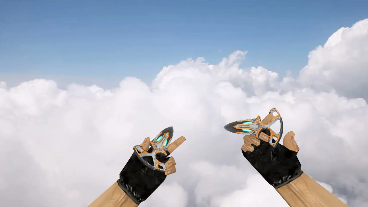 Скриншот Модель ножа Shadow Daggers Paladin v_ для CS 1.6: звуки, анимация осмотра и текстуры