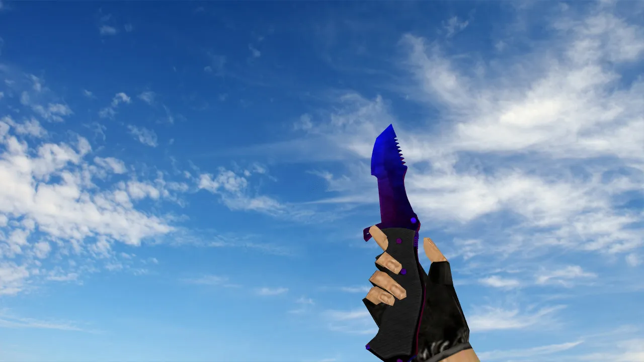 Скриншот Модель «Охотничий нож PB» (v_ нож) для CS 1.6: звуки, анимация осмотра, текстуры и настройка