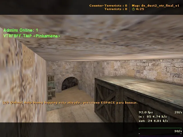 Скриншот  de_dust2_vtr_final_v1 — карта DE для CS 1.6: точки, ротации, .nav, оптимизация