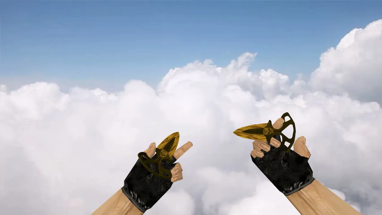 Скриншот Тычковые ножи «Зуб тигра» v_ модели для CS 1.6: анимация осмотра, звуки, точные текстуры