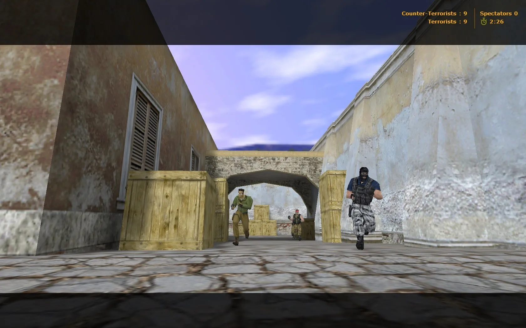 Скриншот  Карта de_spring для CS 1.6 - Тактическое преимущество и баланс