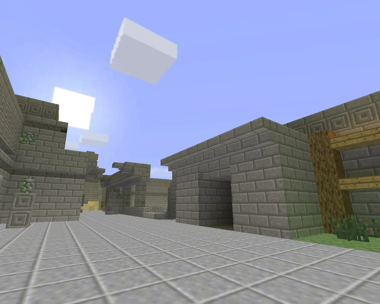 Скриншот Карта «de_aztec_minecraft» для CS 1.6