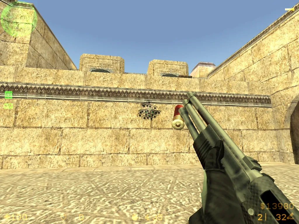 Скриншот Shell cal.12 — модель гильзы для CS 1.6: v_, p_, w_ версии, звук и анимация осмотра, качество текстур