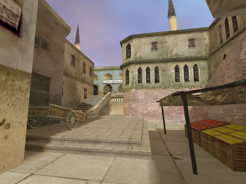 Скриншот  Карта de_menace для CS 1.6: Тактика и особенности