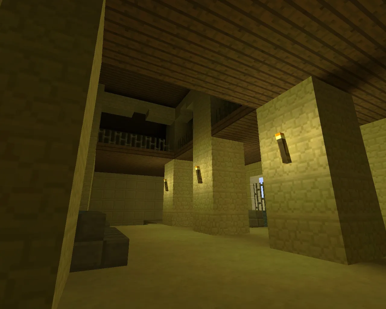 Скриншот  Карта de_mirage_minecraft для CS 1.6 – Оптимизированный геймплей